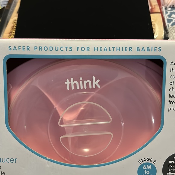 New in Original Box thinkbaby Convertible Suction Plate in Pink - Picture 5 of 11